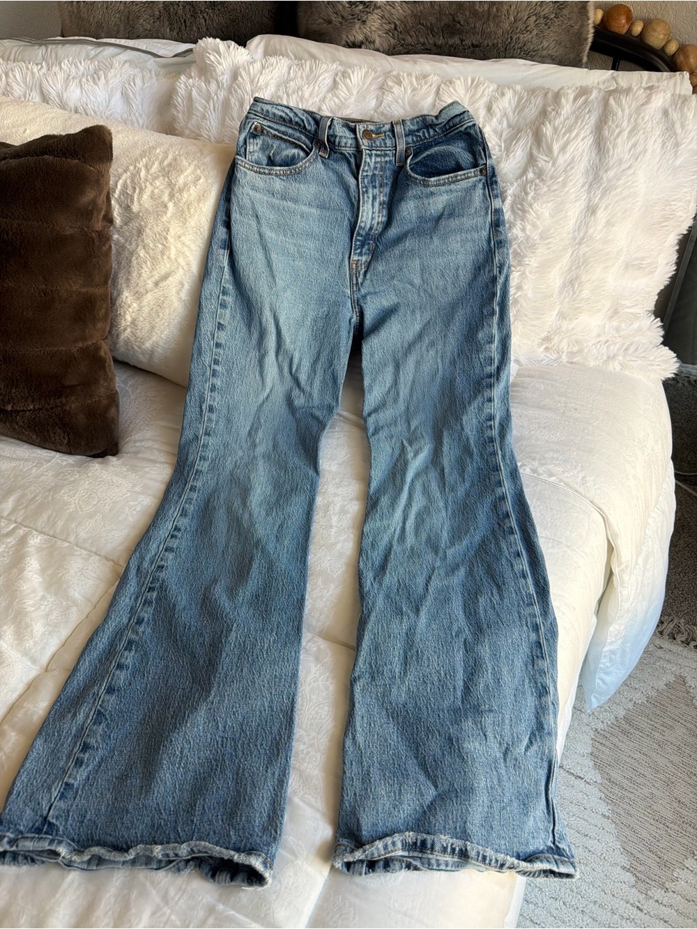 Levi Premium 70s High Flare Blue Women's Flare Jeans